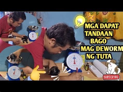 TAMANG PAG PUPURGA SA TUTA .